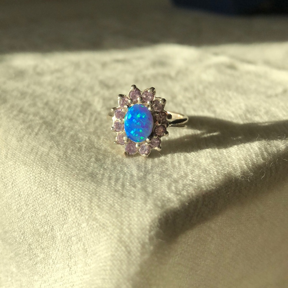 Blue Opal Ring - image 1